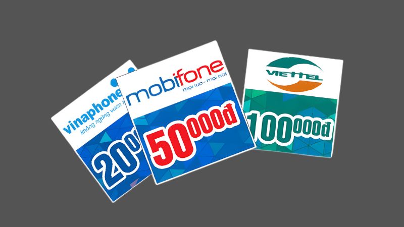 Người chơi có thể nạp tiền nhà cái bằng thẻ cào điện thoại tiện lợi