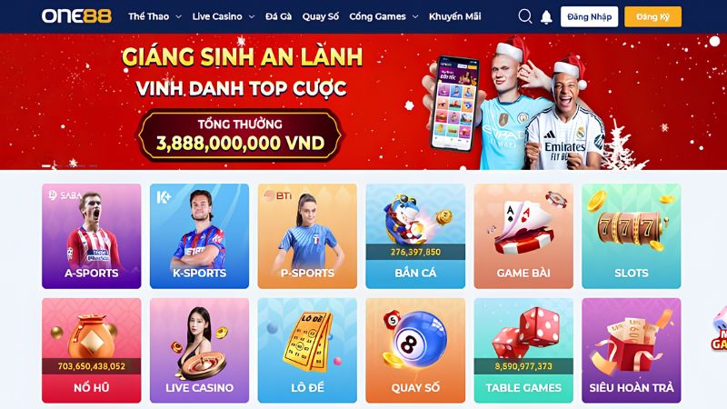 Kho game ONE88 cung cấp nhiều sản phẩm chất lượng và đa dạng thể loại hấp dẫn